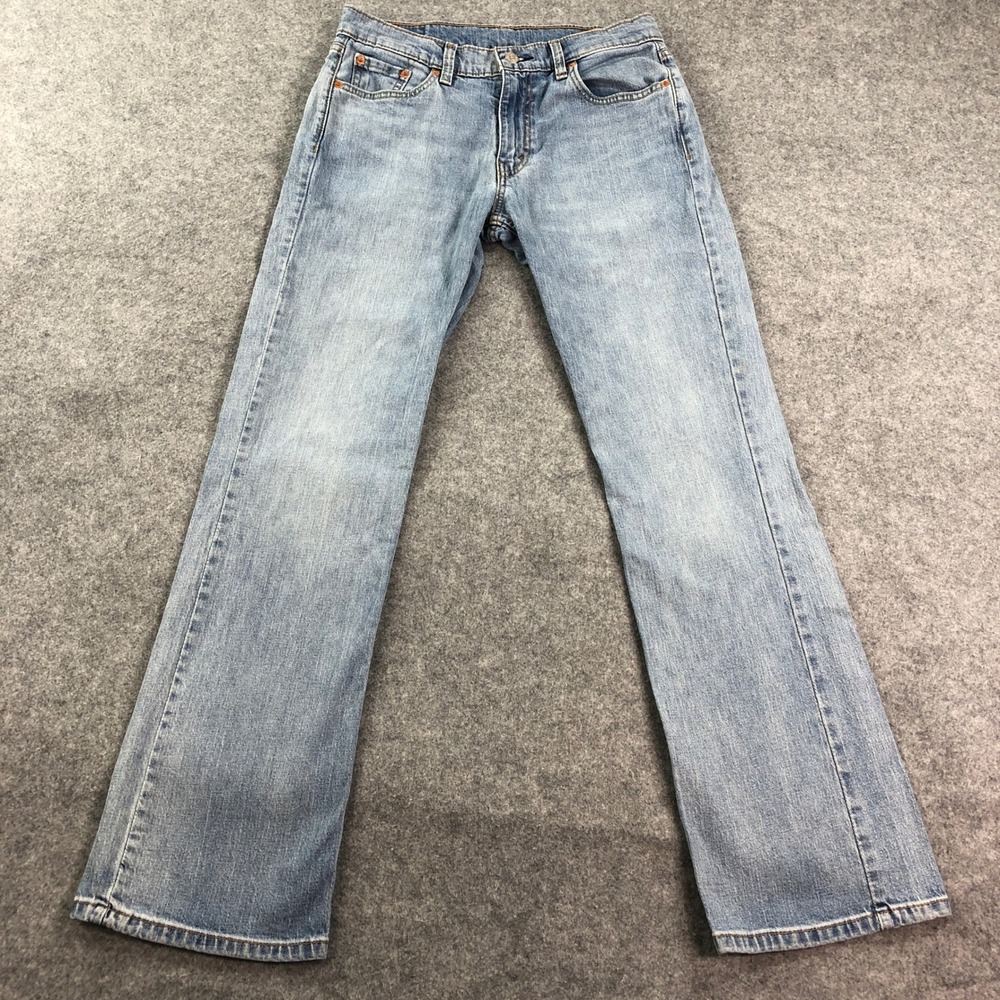 Levis 527 Mens Jeans 30x34 (fits 30x32) Bootcut Blue Light Wash Stretch